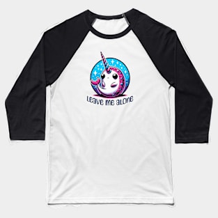 Anti social narwhal Baseball T-Shirt